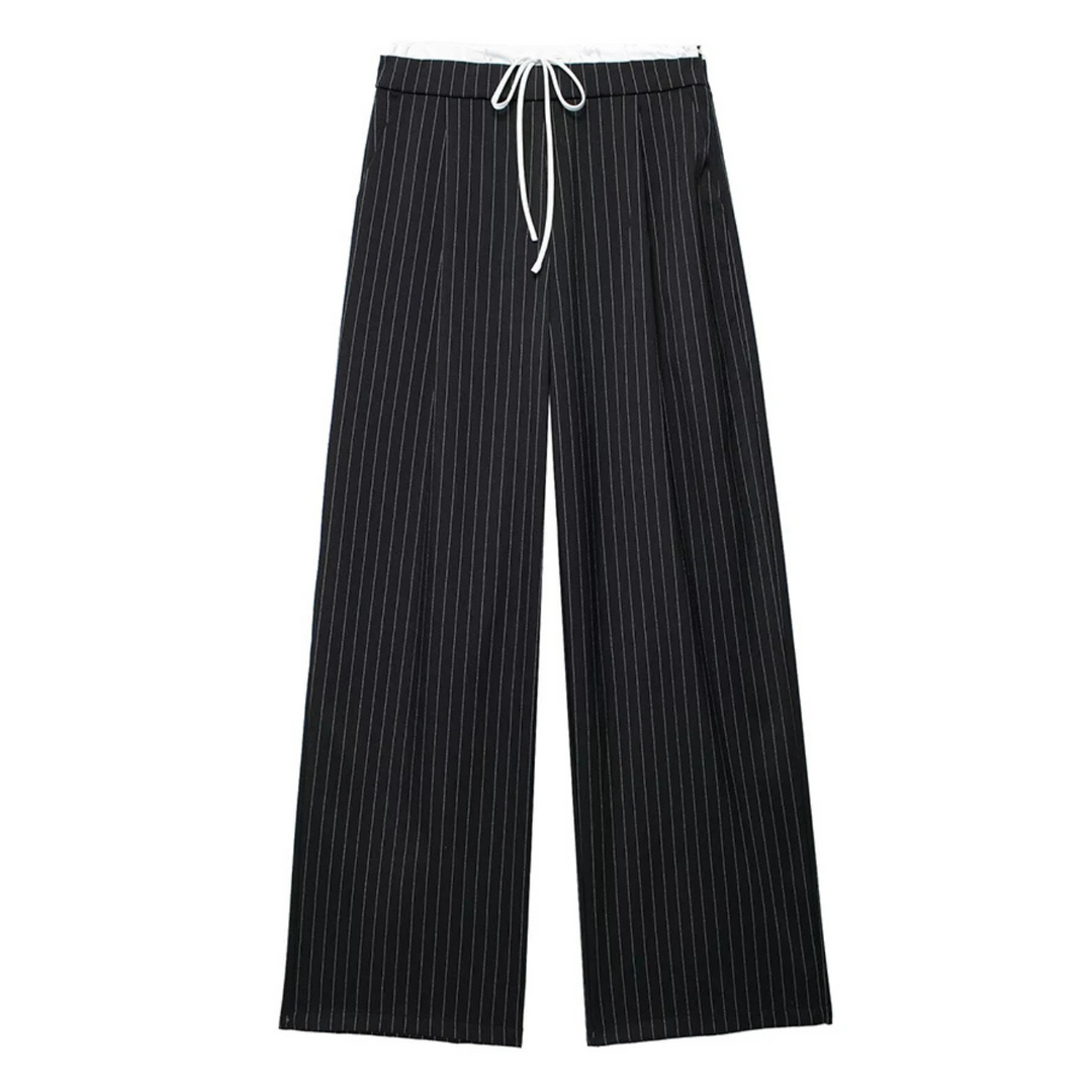 Women's flowy wide-leg lounge trousers in a relaxed fit for ultimate comfort and casual wear.