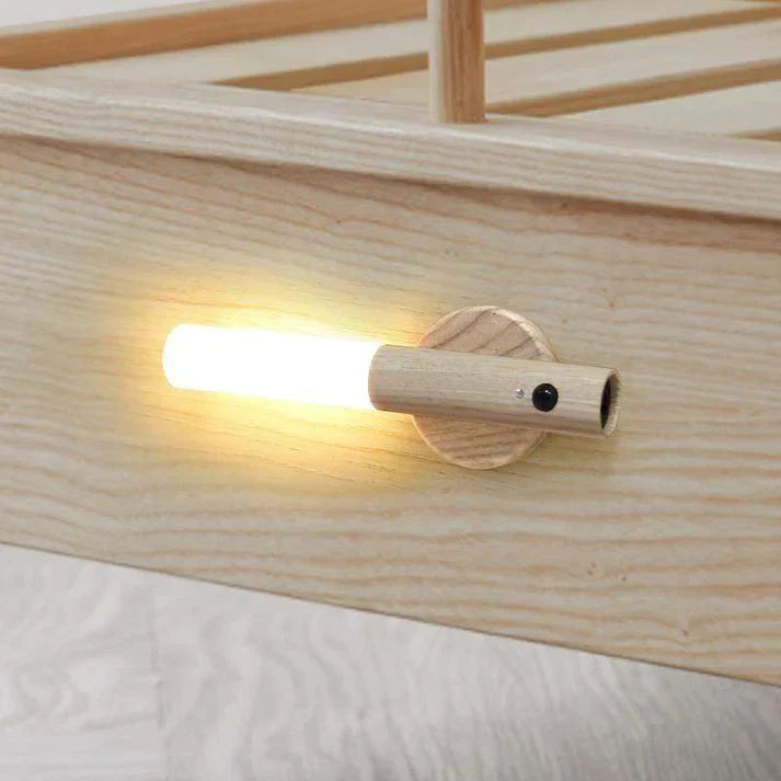 Functional modern LED wall lamp, motion sensor, magnetic, rechargeable, excellent home decor.