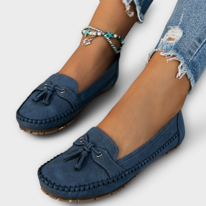 Women's orthopedic comfort loafers. Cushioned slip-on shoes for everyday wear & supportive casual office wear.
