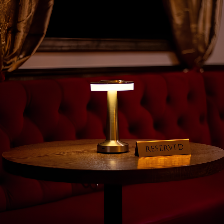 Accent lighting LED retro lamp, rechargeable. Perfect for tables, bars & creating ambient mood.