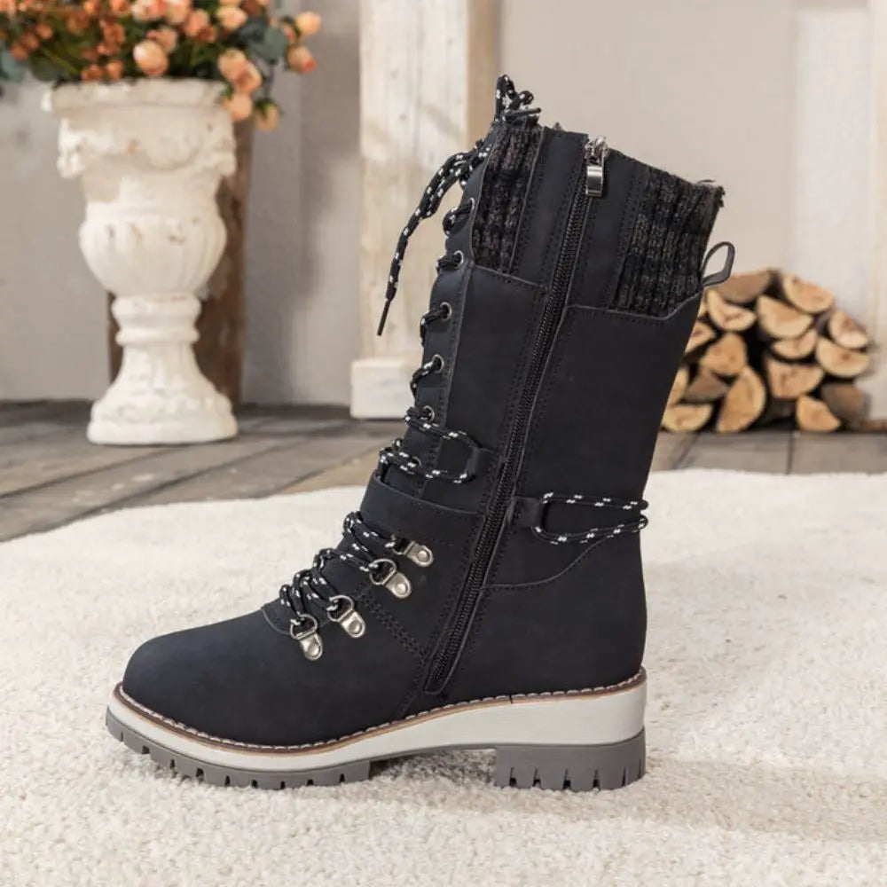 Comfortable women's orthopedic winter boots with waterproof design and anti-slip sole for everyday wear.