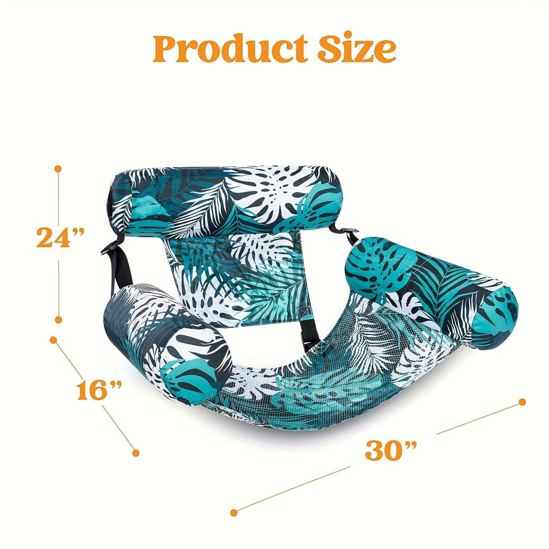 Unisex inflatable pool float lounger, durable water hammock for summer relaxation & fun.
