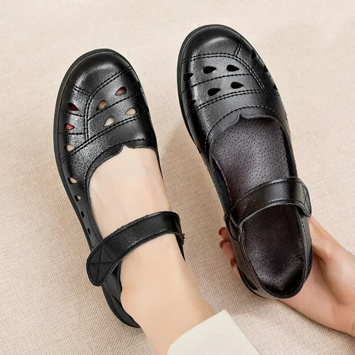Elegant women's comfort shoes with adjustable design, slip-resistant sole, perfect for casual or daily wear.