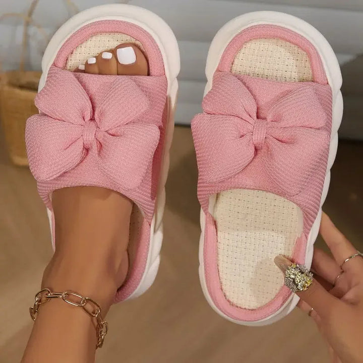 Women's Bow Detail Slides