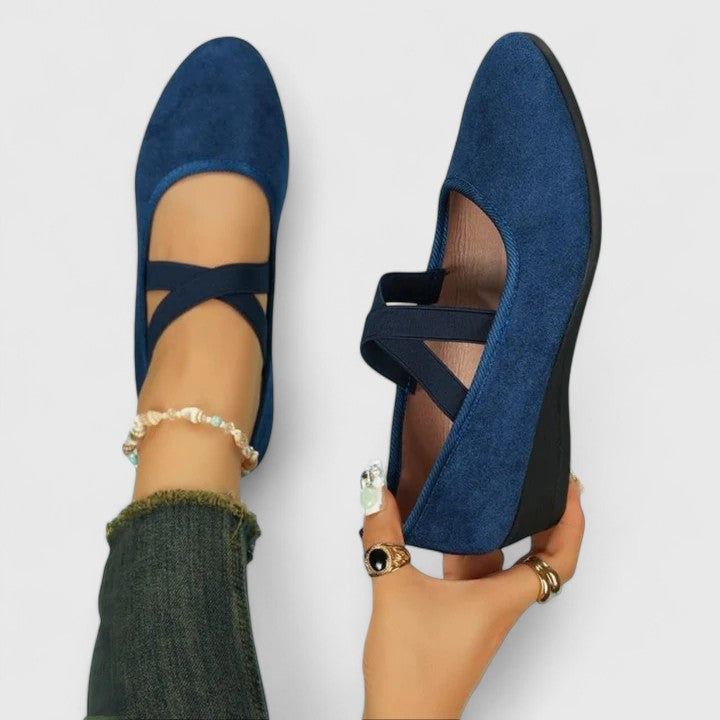 Women's Cross-Strap Ballet Flats