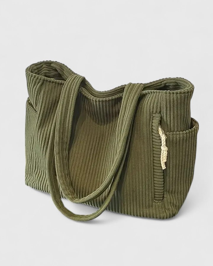 Ribbed Shoulder Bag