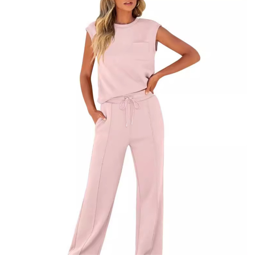 Casual Summer Soft Lounge Co-Ord Set