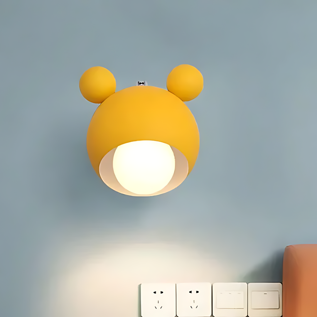 Charming Mickey Mouse LED night light for kids' rooms & nurseries. Provides gentle glow for sweet dreams.