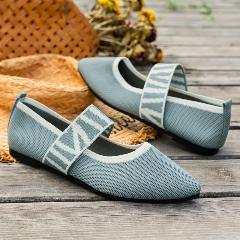 Women's Pointed Toe Mary Jane Flats