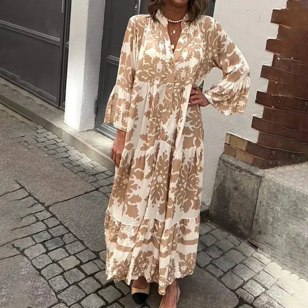 Avielle Boho Maxi Dress | Printed Fashion