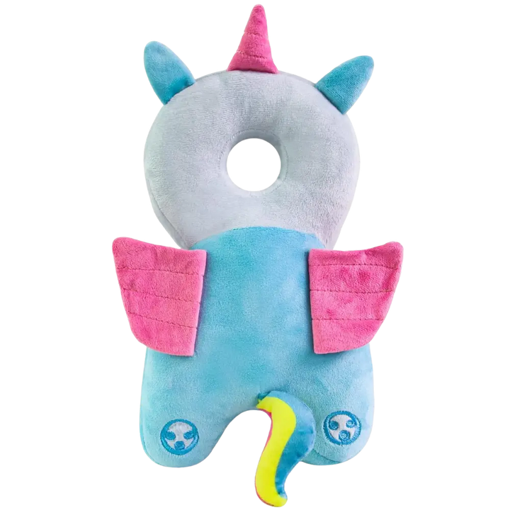 Unisex baby playtime protection: soft head safety cushion, a secure pillow for infants learning to explore safely.