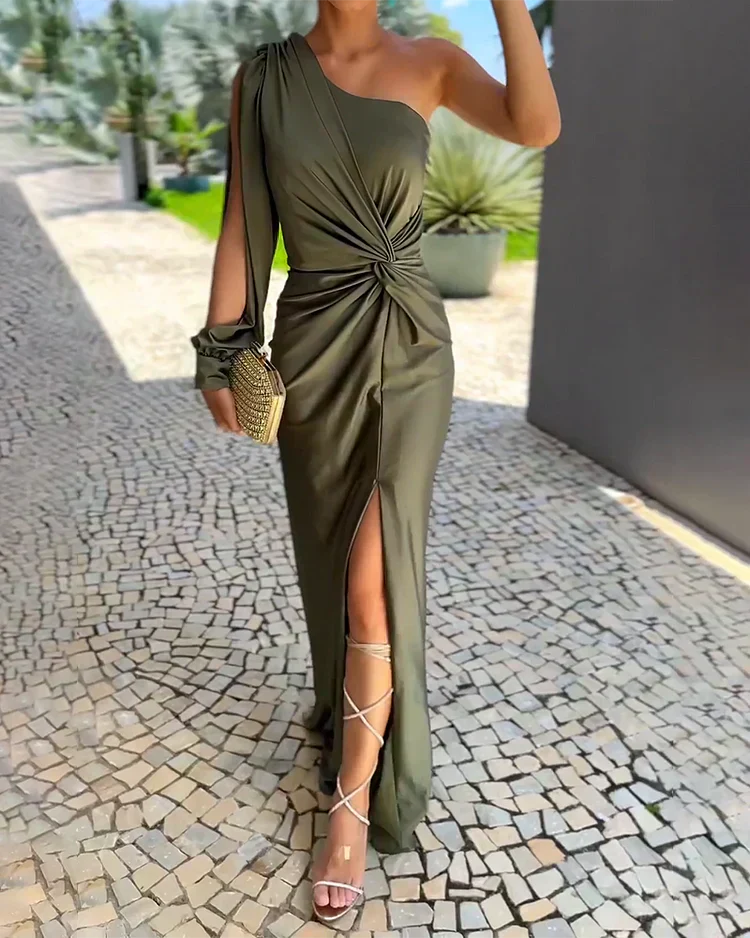 Women's Elegant Evening Dress - Timeless Sophistication