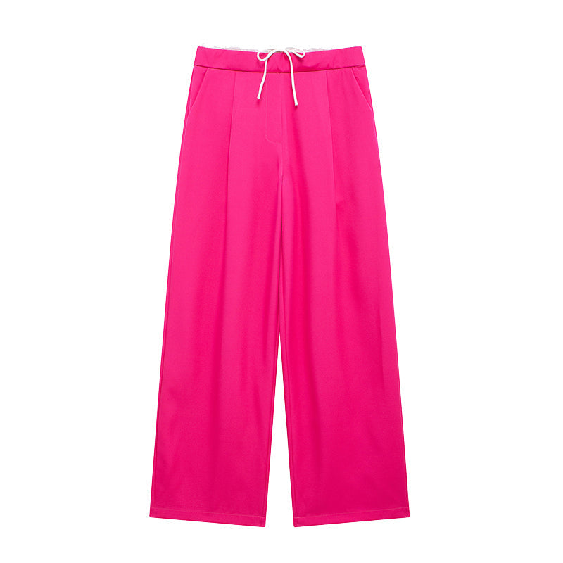 Soft, comfortable women's wide-leg lounge trousers, perfect for relaxed everyday style and casual wear.