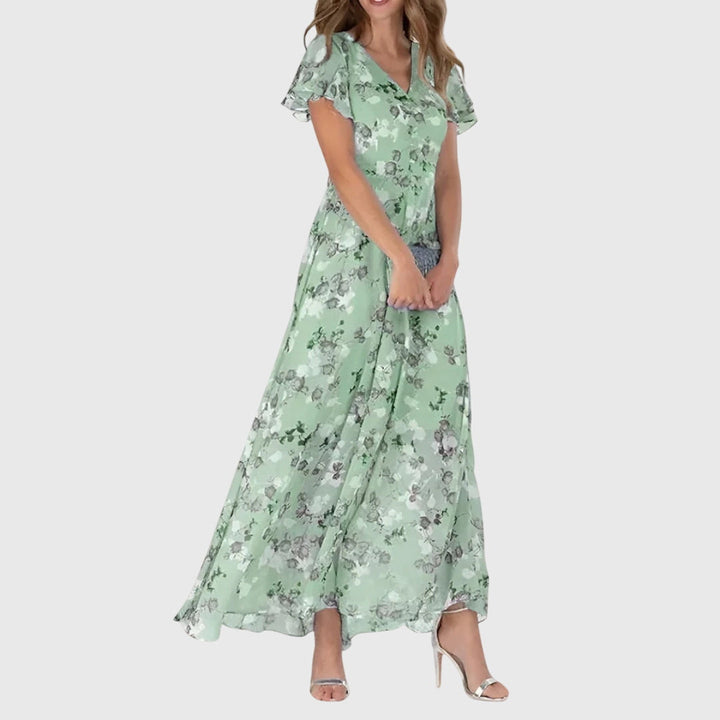 Elegant women's tummy control maxi dress for summer, designed with a flattering fit and comfortable, flowy fabric.