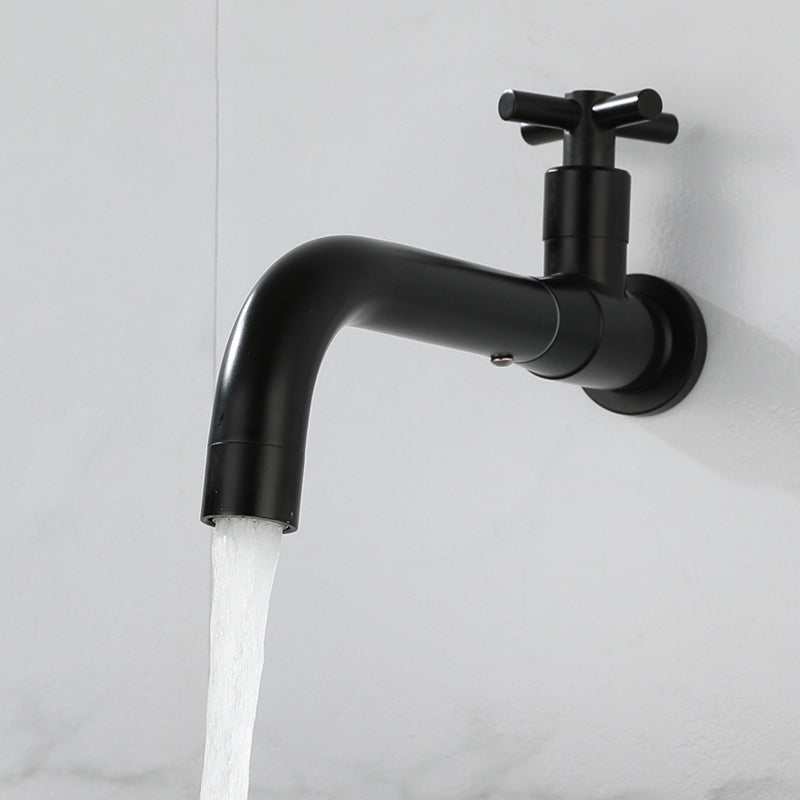 Modern chrome wall-mounted basin faucet, single-lever, sleek bathroom upgrade.