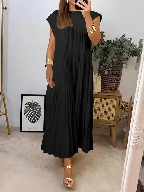 Pleated Dress - Lightweight & Refined