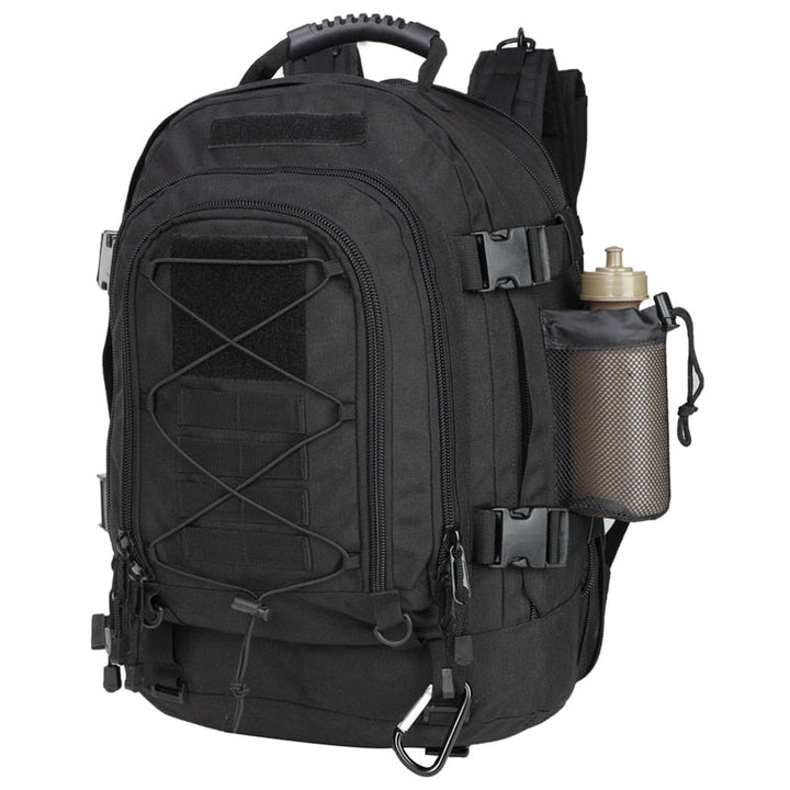 Rugged 60L tactical hiking pack for men & women, ideal for long outdoor adventures & camping trips.