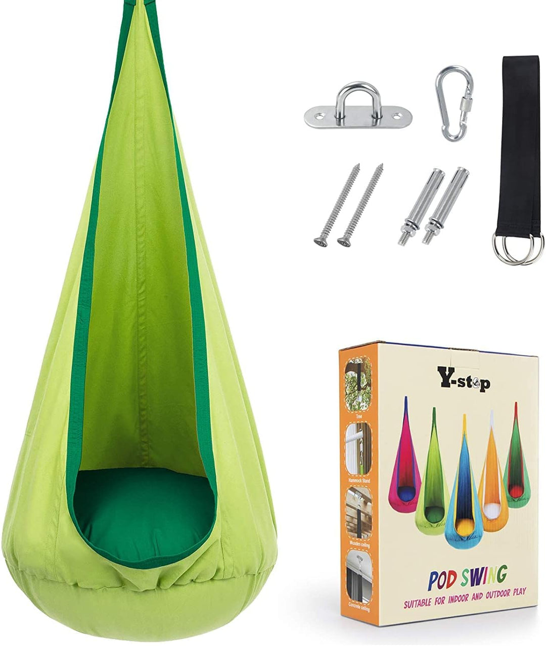 Stylish home decor hanging chair, a unique indoor swing for modern living.