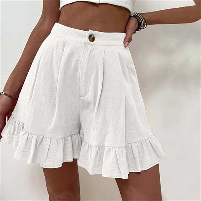 Breezy Ruffle Hem Shorts