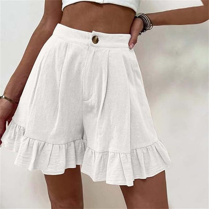 Breezy Ruffle Hem Shorts
