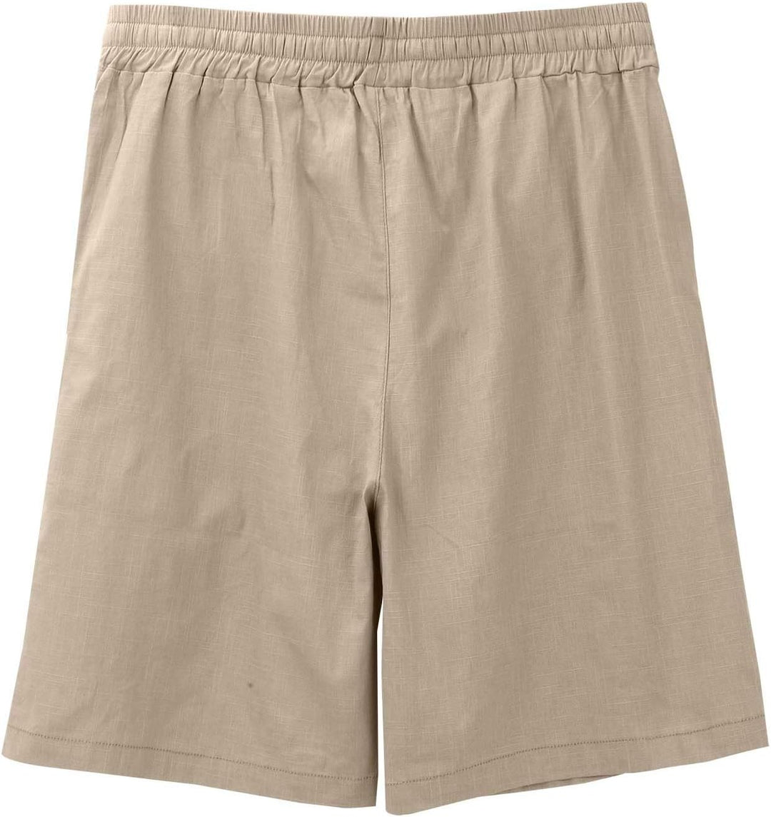 Black men's lightweight summer shorts, offering a relaxed fit for casual wear, beach, or athletic use.