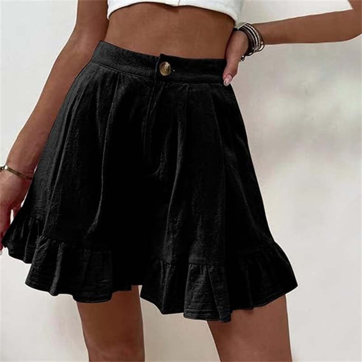 Breezy Ruffle Hem Shorts