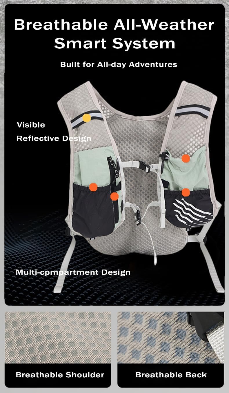 Unisex Dravien hydration running vest: ultra-light, 2L water bladder for peak performance.
