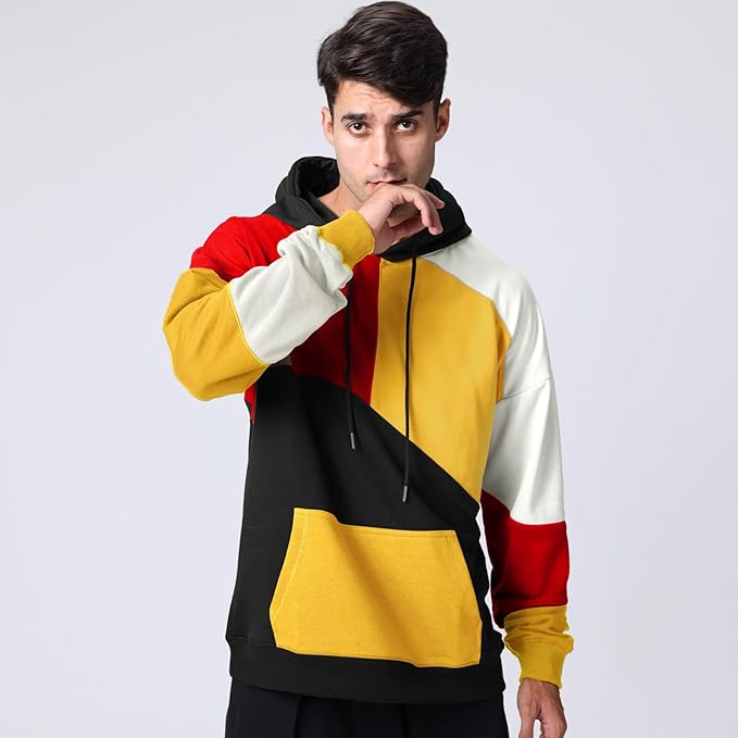 Everyday fashion men's hoodie, a cozy modern casual pullover for year-round wear.