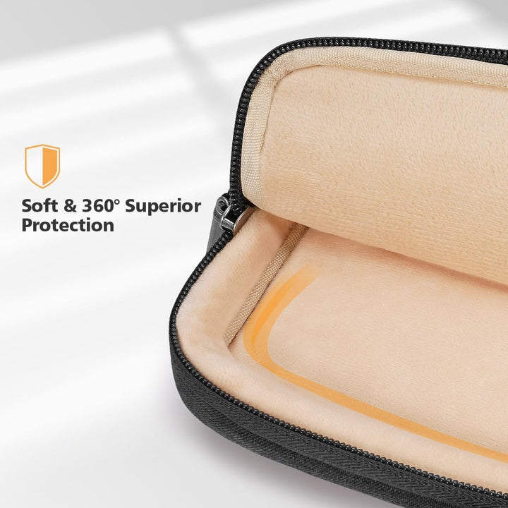 Securely carry your laptop: water-resistant shoulder bag with 360° protection.