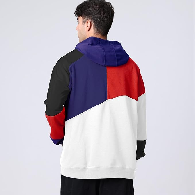 Pullover men's hoodie, soft and comfortable for modern casual wear.