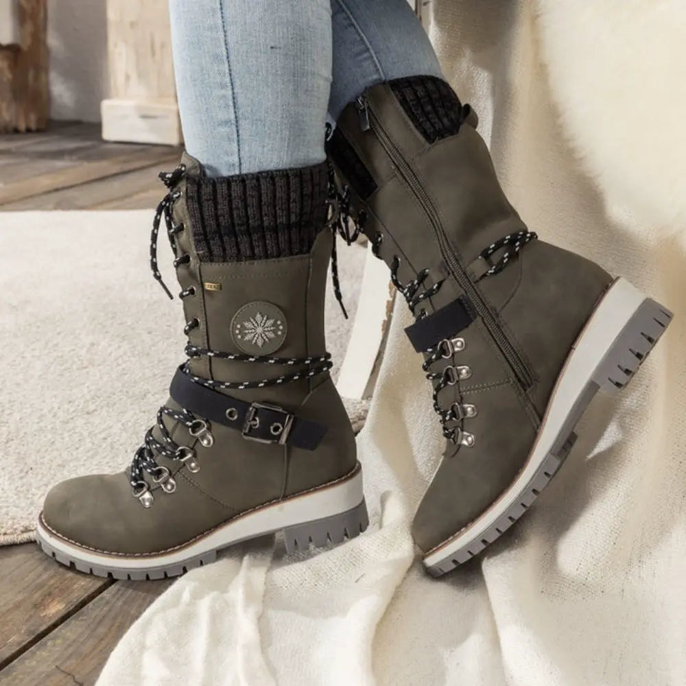 Waterproof women's orthopedic boots with excellent arch support. Ideal for winter comfort & casual style.