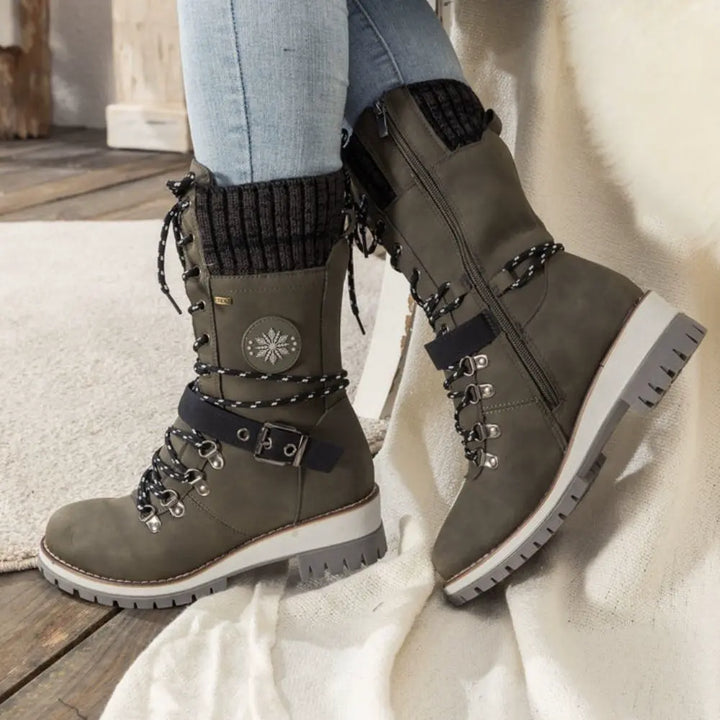 Waterproof women's orthopedic boots with excellent arch support. Ideal for winter comfort & casual style.