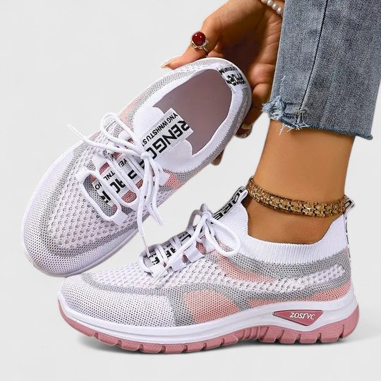 Women's Colour Block Mesh Trainers