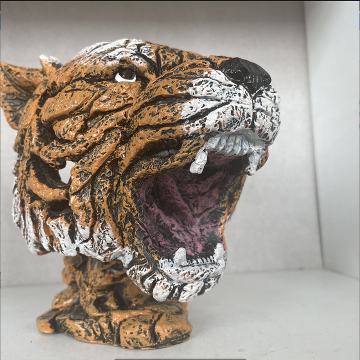 Detailed decorative animal figurine, a unique resin statue for sophisticated home decor accent.