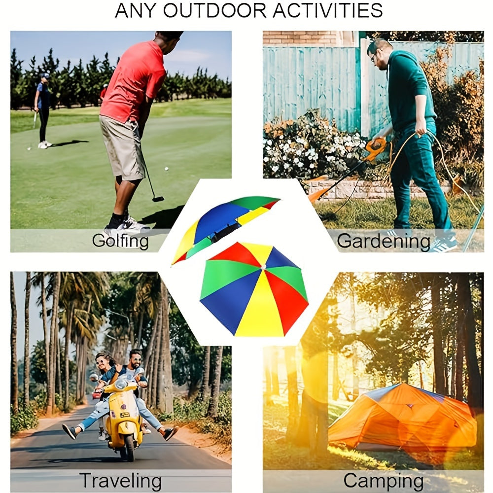Stay cool with this hands-free UV protection umbrella hat for long outdoor events.
