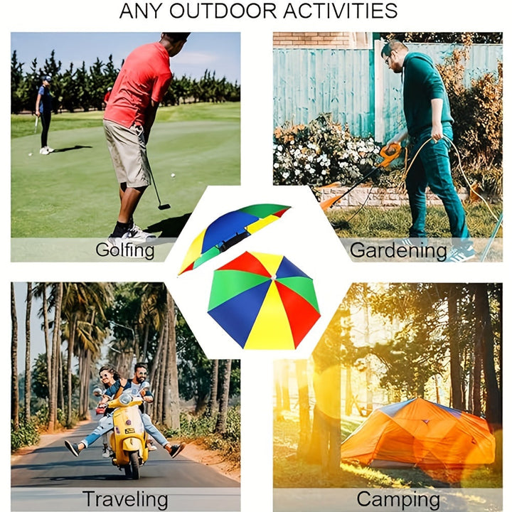 Stay cool with this hands-free UV protection umbrella hat for long outdoor events.
