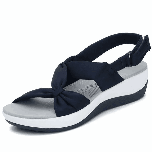 Stylish Ayla Women's Orthopedic Wedge Sandals with arch support & slip-resistant sole for summer comfort.