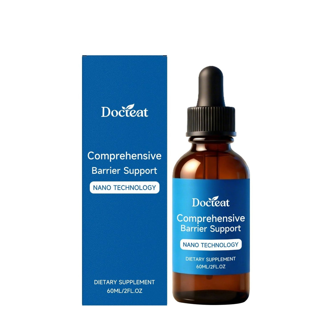Unisex daily digestive wellness support liquid drops, a portable health supplement for gut health and routine.
