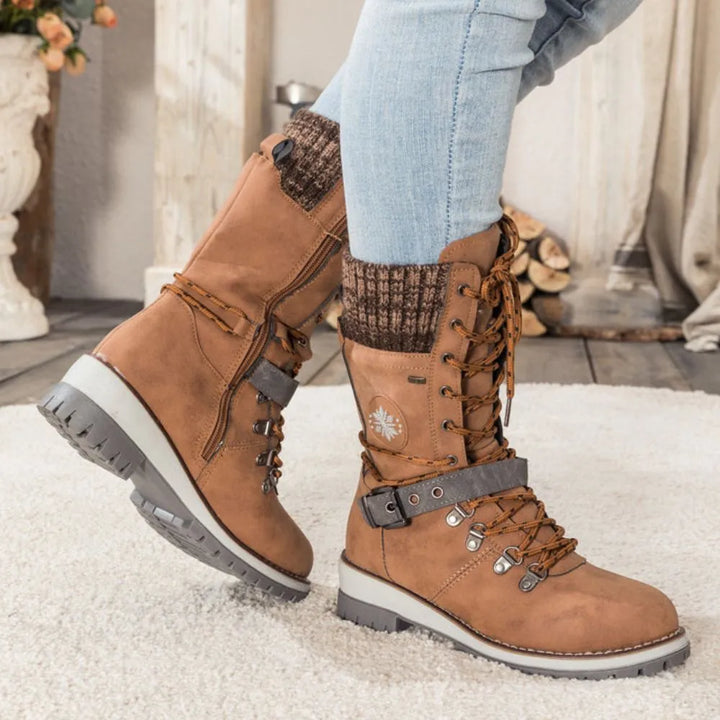 Warm winter women's orthopedic boots with waterproof features for comfortable, supported everyday wear.