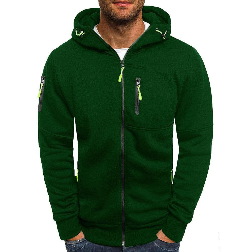 Full-zip unisex hooded sweatshirt jacket, perfect for activewear, easy layering, and daily versatile comfort.