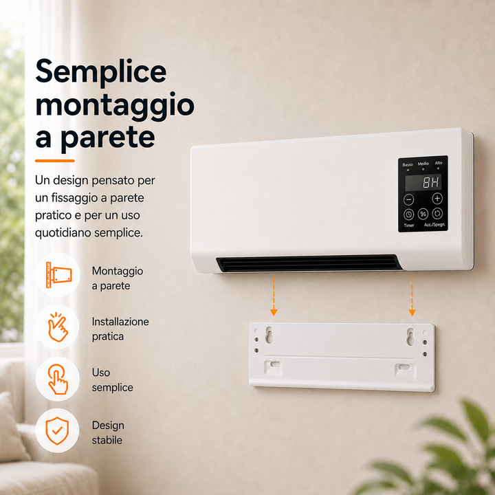 Compact, quiet wall fan for office or home, featuring a handy remote control for convenience.