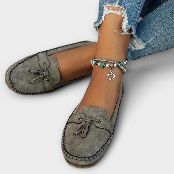 Stylish women's slip-on comfort loafers. Orthopedic design for all-day support & versatile casual office wear.