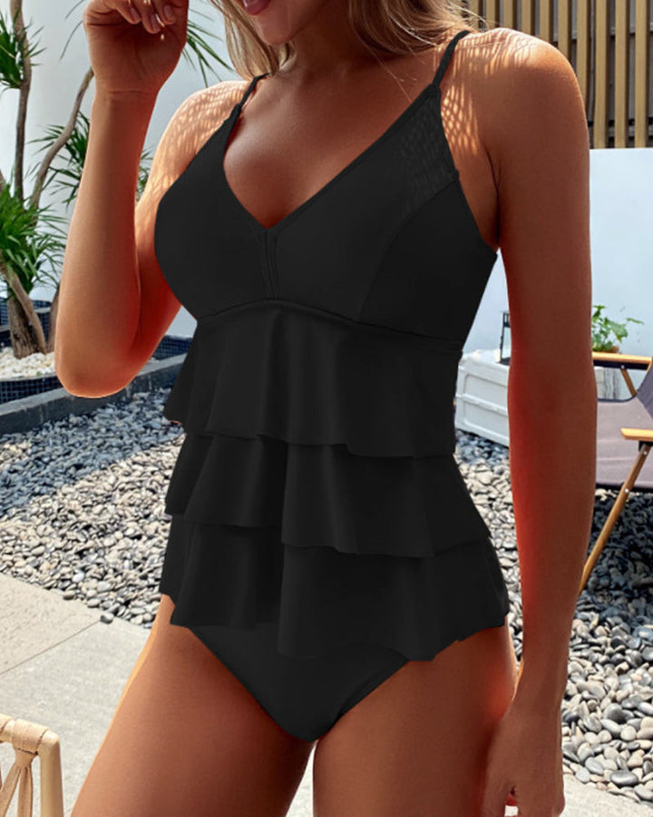 Women's Ruffled One-Piece Swimsuit