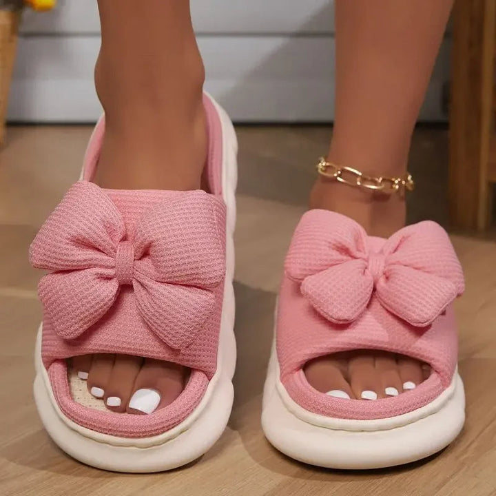 Women's Bow Detail Slides