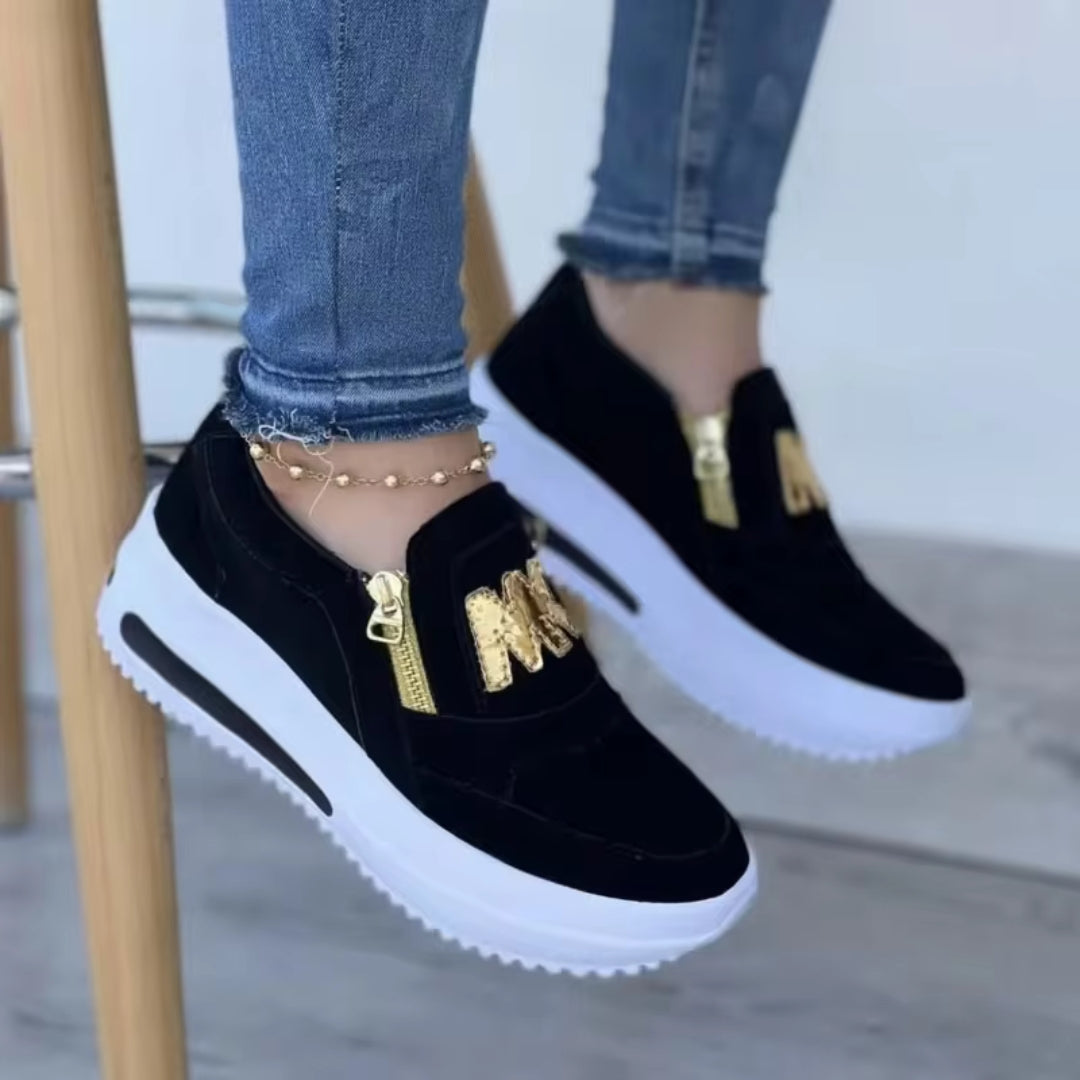 Women's orthopedic sneakers designed for foot pain relief, with superior comfort & arch support.