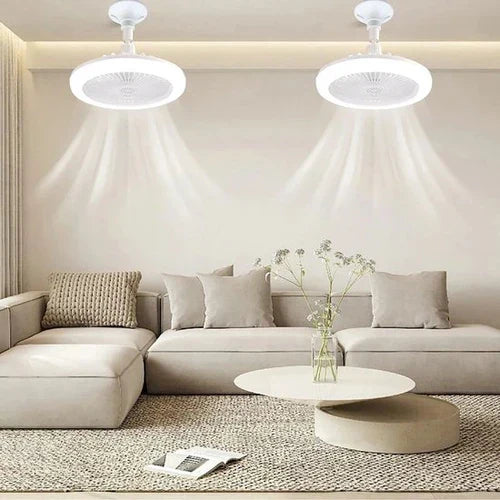 Quiet modern ceiling fan with dimmable LED light & remote, delivering comfortable cooling for any room.