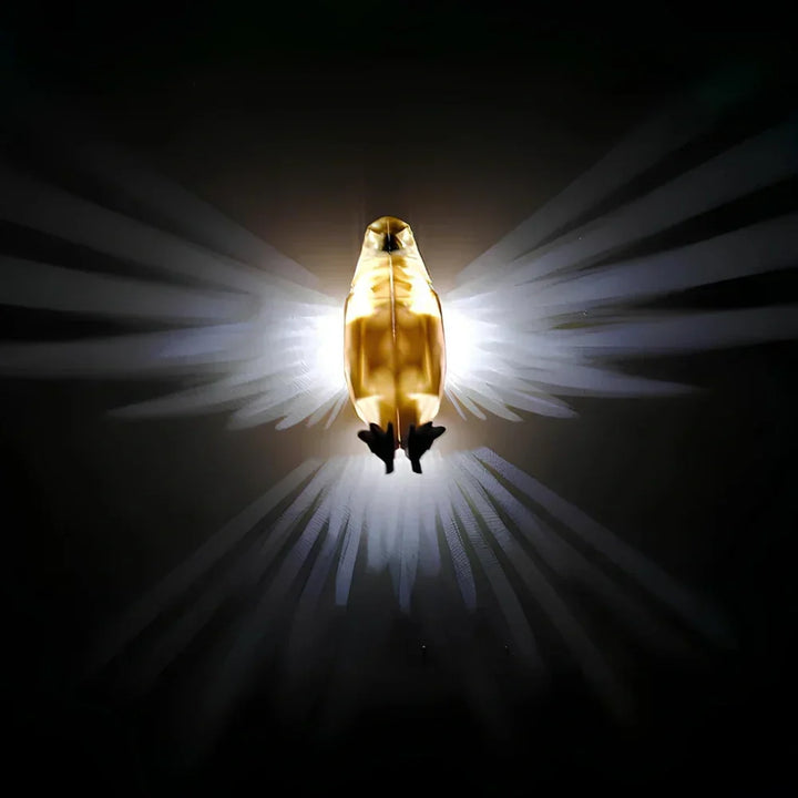 Unique Luminous Wing LED projection light, a decorative wall sconce for striking home ambiance.
