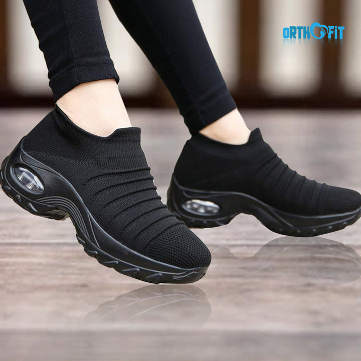 Supportive women's orthopedic shoes, comfortable for walking & casual use.