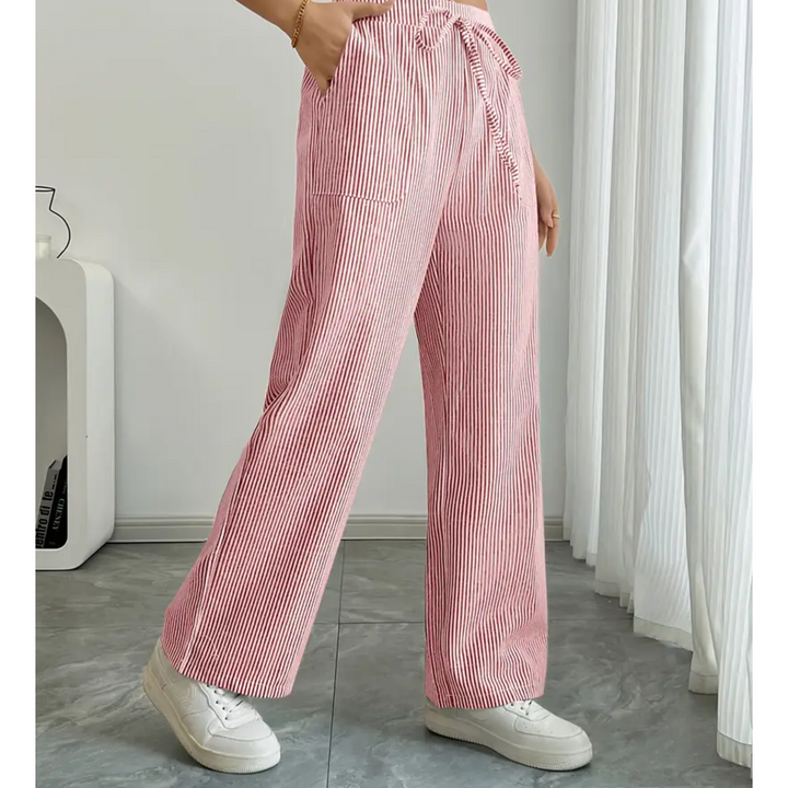 Women's Striped Pocket Pants