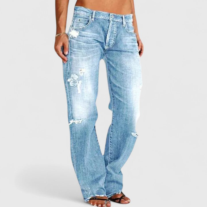 Women's Low Rise Flare Jeans